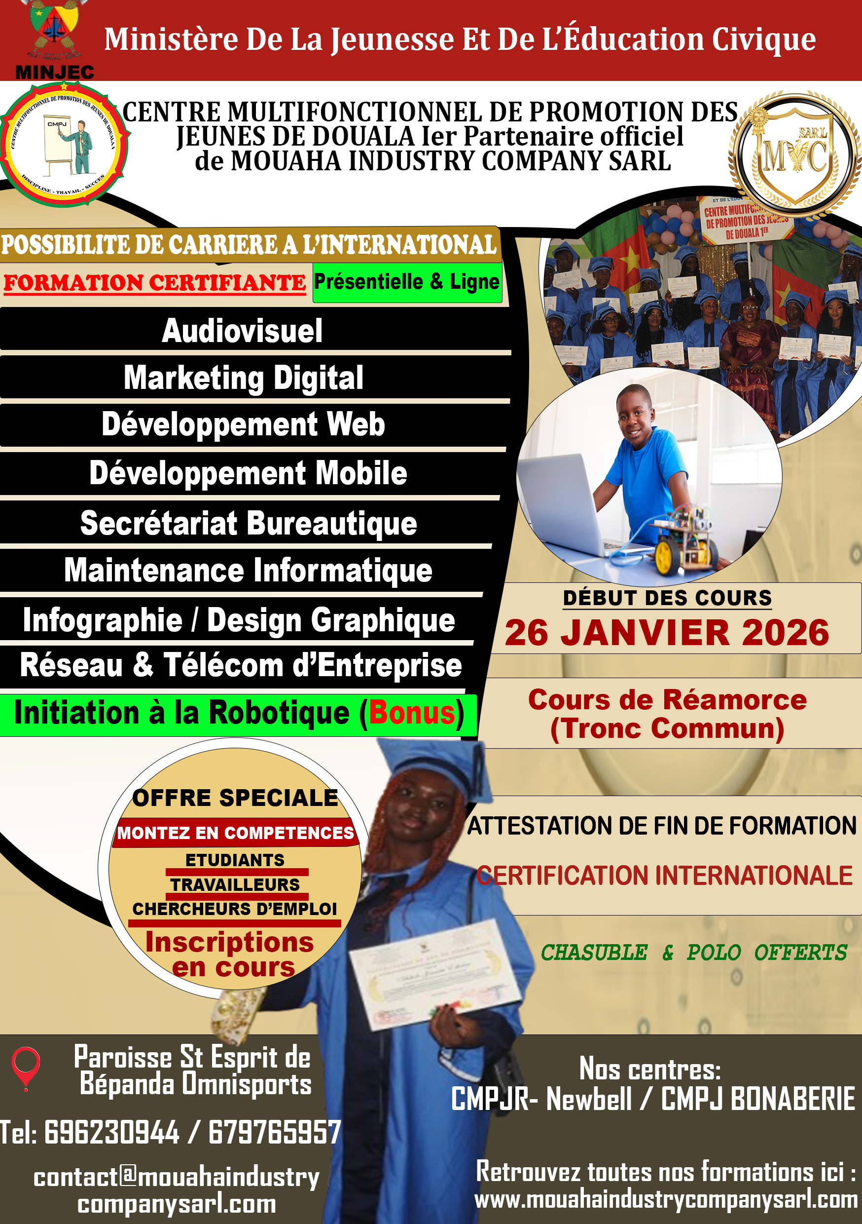 Étudiants en travaux pratiques